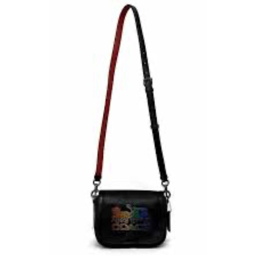 COACh rainbow horse & carriage crossbody/shoulder bag/purse pocketbook handbag - Picture 3 of 14